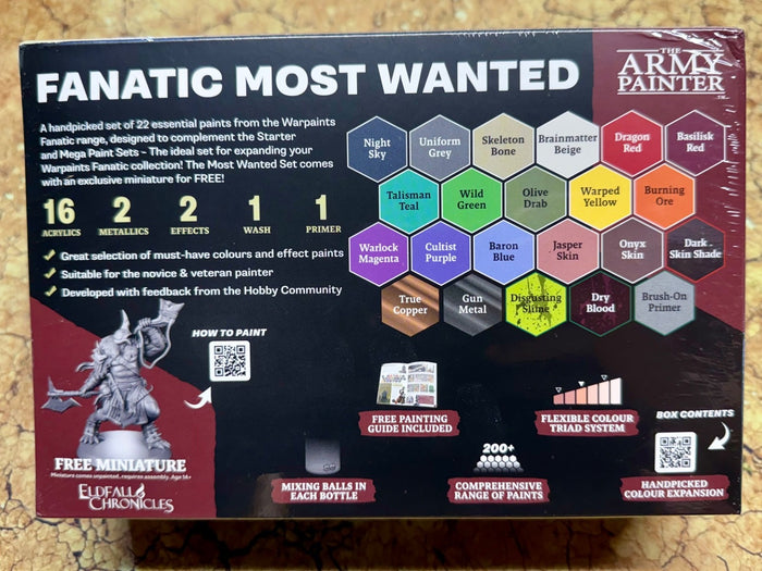 Army Painter Warpaints Fanatic: Most Wanted Paint Set