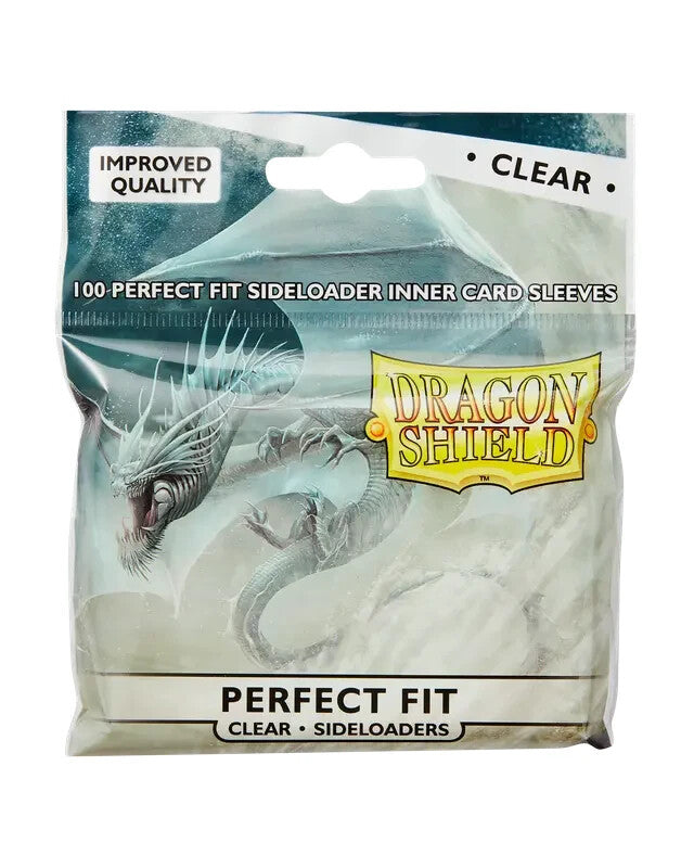 Dragon Shield Perfect Fit Side Load Inner Card Sleeves: Clear Standard Size (100 Count)