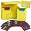 Magnetic Double Deck Box: Yellow - Holds 150 TCG Cards with Self-Locking Closure