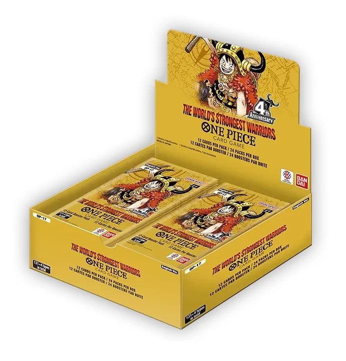 Bandai One Piece Card Game: OP-17 World's Strongest Warriors Booster Box (24 Packs)