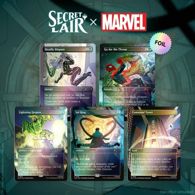 Magic: The Gathering - Secret Lair x Marvel's Spider-Man: Villainous Plots Rainbow Foil Booster Box