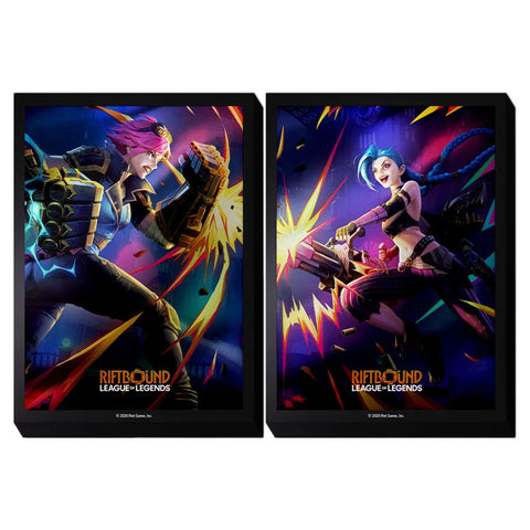 Riot Games Riftbound: League of Legends Card Sleeves: Vendetta VI vs Jinx (100 Count)