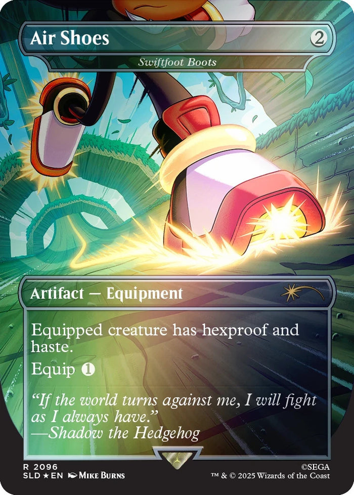 Magic: The Gathering - Secret Lair x Sonic Turbo Gear Rainbow Foil Edition