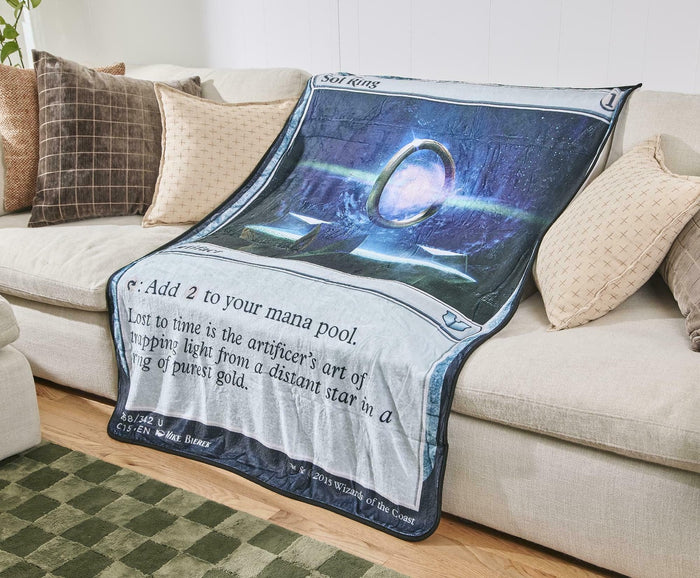 Magic: The Gathering Sol Ring Fleece Throw Blanket (45 x 63 Inches)