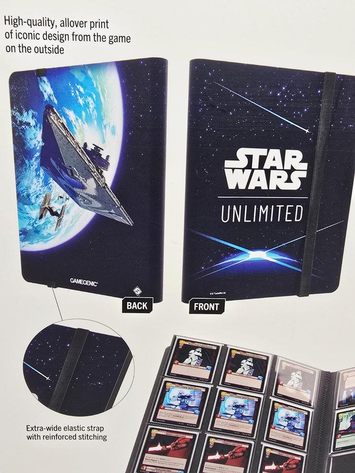 GameGenic Star Wars: Unlimited - Casual Album 18 Pocket Deck Box: Blue