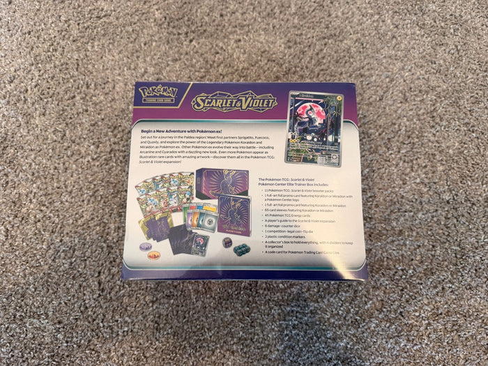 Pokemon Scarlet and Violet: Pokémon Center Elite Trainer Box - Miraidon