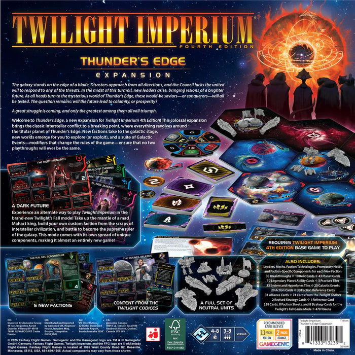 Twilight Imperium: Thunder's Edge Expansion Board Game