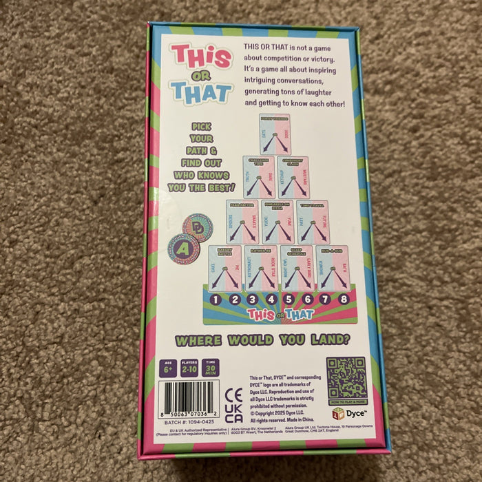 This or That Party Game (2-6 Players)