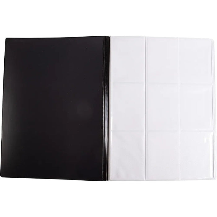 Monster Protectors Monster Binder 9-Pocket Card Album: Matte Black with White Pages (Holds 360)