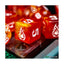 Infinite Black Poly Dice Set: Fireball (11 Piece)