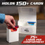 Magnetic Double Deck Box: Yellow - Holds 150 TCG Cards with Self-Locking Closure