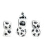 7-Die Set Animals: Moon Panda Polyhedral Dice