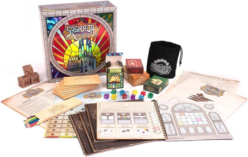 Sagrada Artisans – Legacy Stained-Glass Masterpiece Board Game [Board Game]