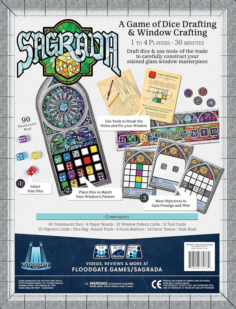 Sagrada - A Game of Dice Drafting & Window Crafting [Board Game]
