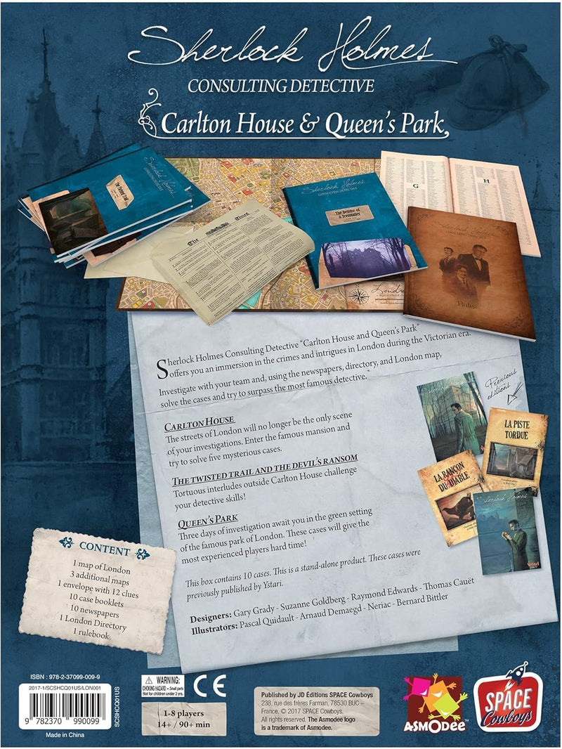 Sherlock Holmes Consulting Detective: Carlton House & Queen's Park [Board Game]