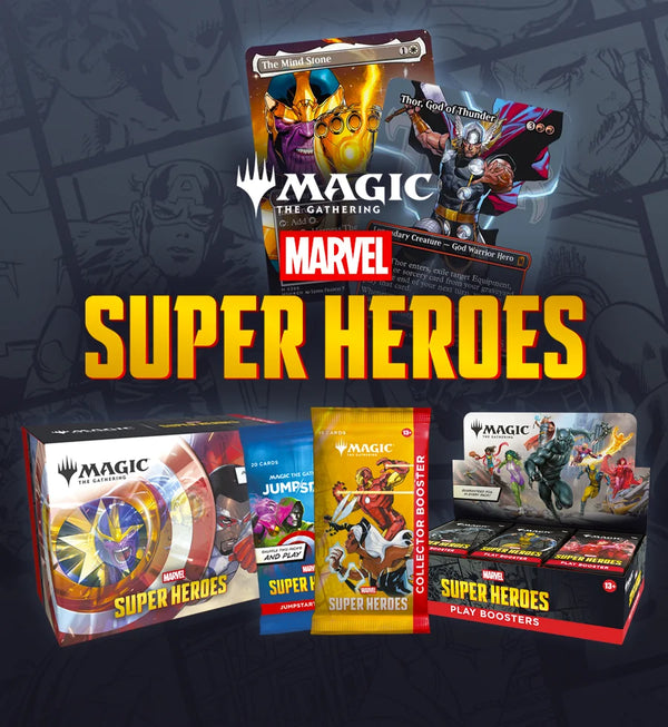 Magic: The Gathering TCG Marvel Super Heroes booster boxes and sealed product – Boreal Gaming Niagara