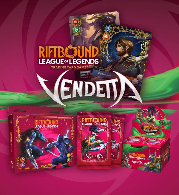 Riftbound League of Legends TCG Vendetta sealed product – Boreal Gaming Niagara