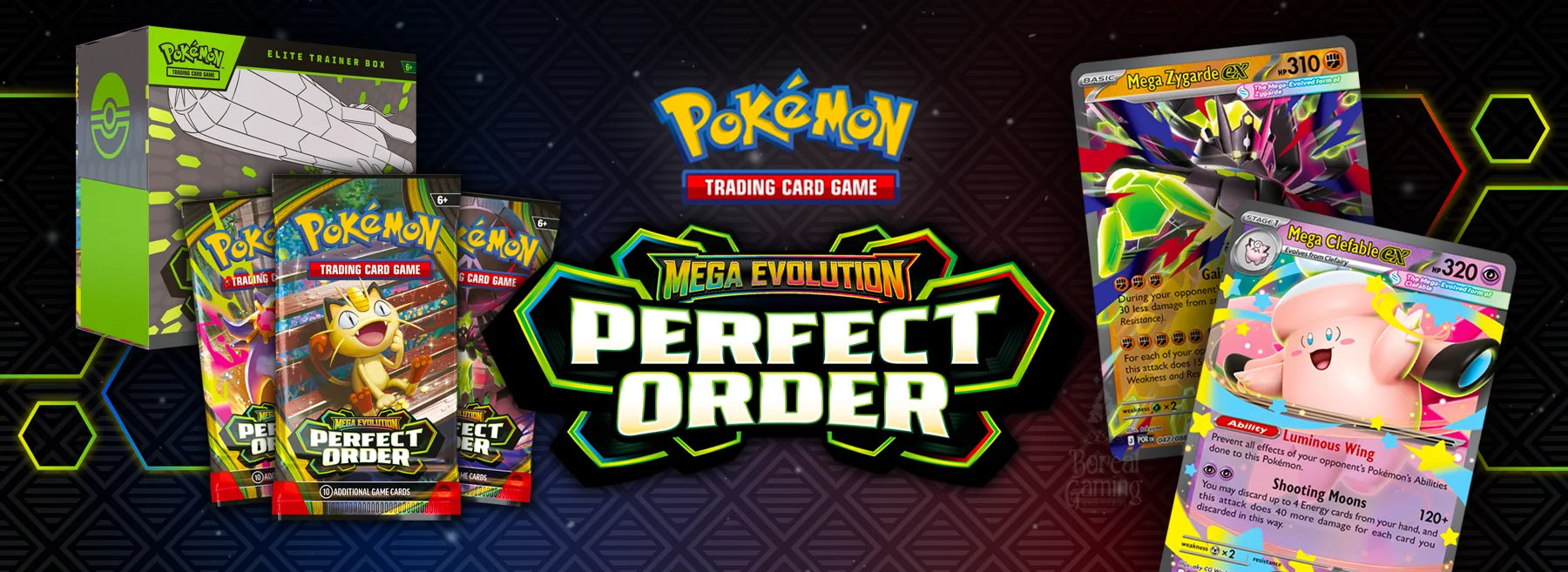 Pokémon TCG Mega Evolution: Perfect Order booster boxes, ETBs, and sealed product – Boreal Gaming Niagara