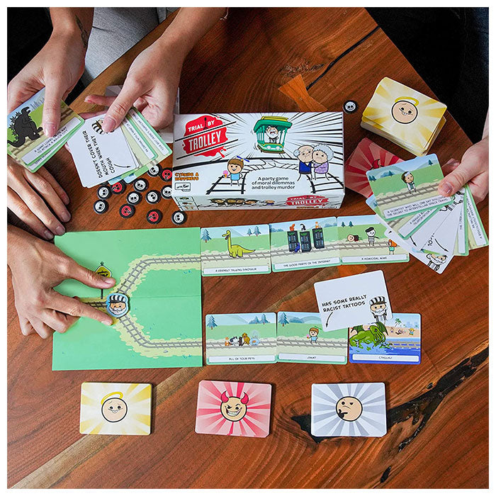 Trial By Trolley: A Game of Moral Dilemmas & Trolley Murder [Party Game]