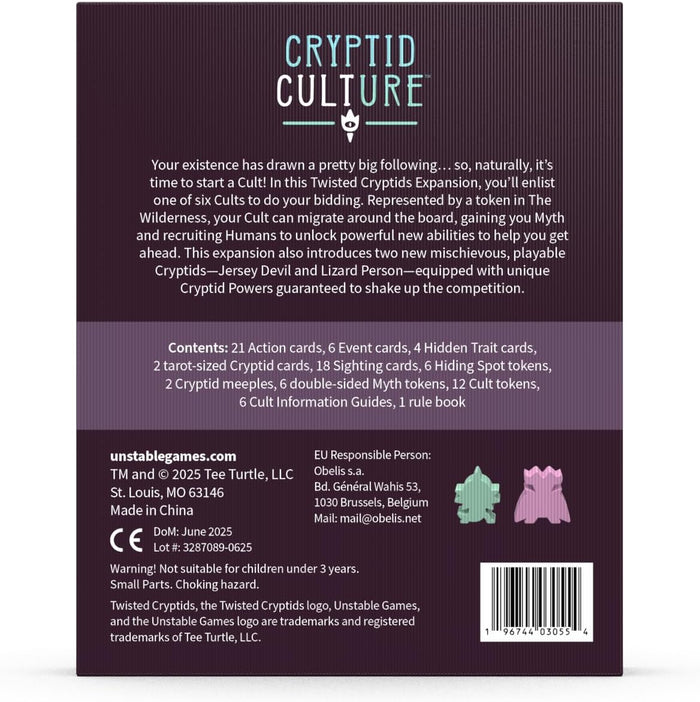 Twisted Cryptids: Cryptid Culture Expansion [Board Game]