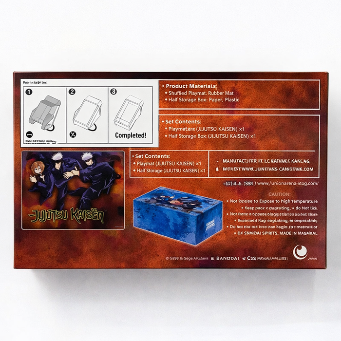 UNION ARENA Jujutsu Kaisen Playmat & Half Storage Box Set