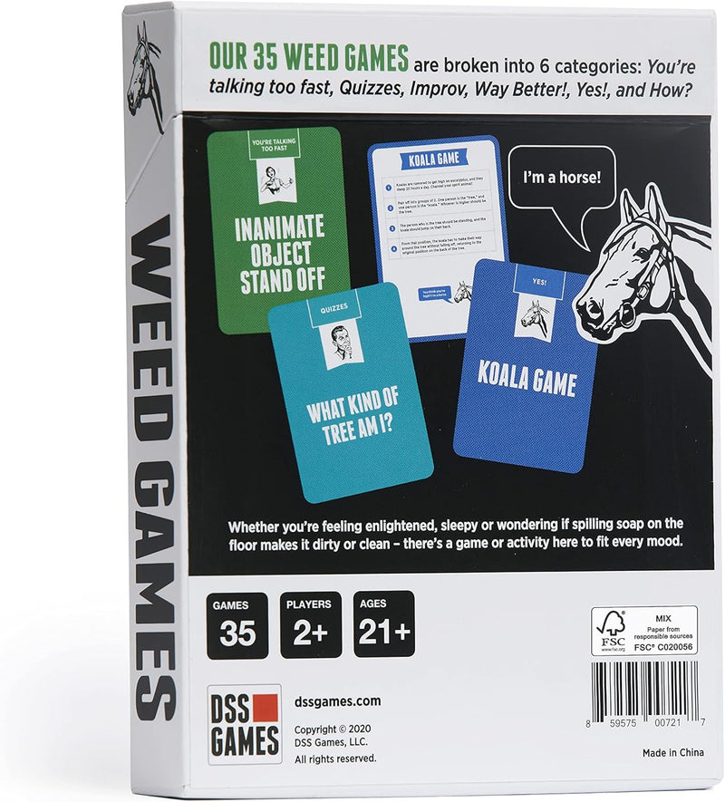 Weed Games: For People Who Never Get Stoned (Except When They Do) [Party Game]