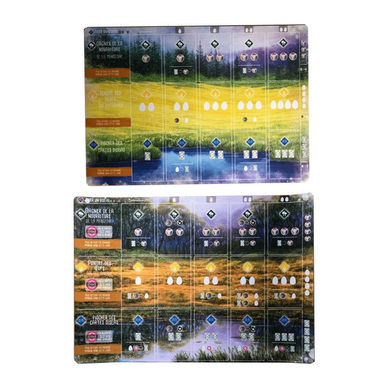 Double-Sided Natural Rubber Playmat for Wingspan